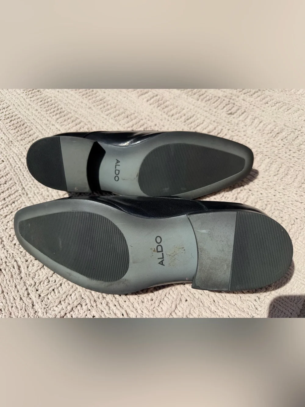 Aldo Men's Double Monk Strap Black Dress Shoes